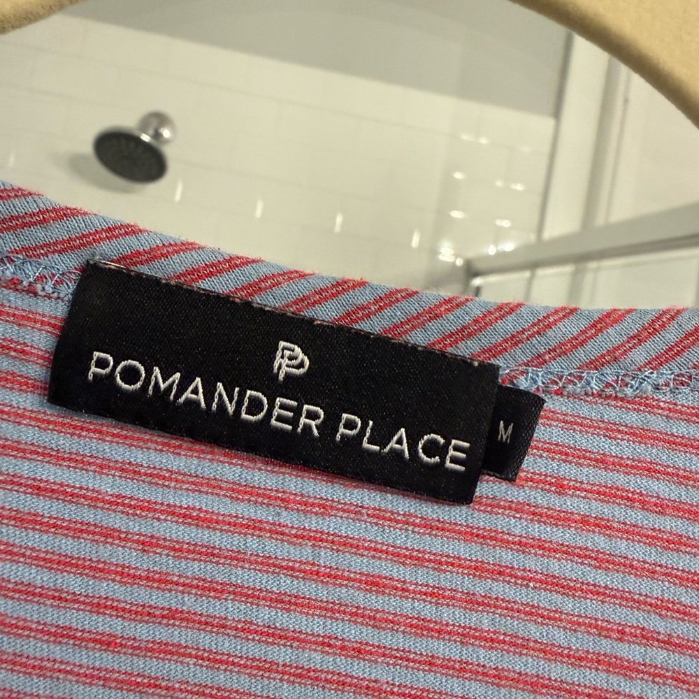 Pomander Place Red and Blue Striped Tee
